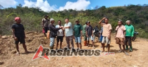 Dandim 1622/Alor Tinjau Pembukaan Jalan di Desa Kiraman Dalam Program