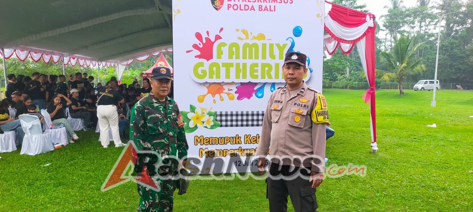 Soliditas TNI-Polri Tercermin dalam Pengamanan Kegiatan Ditkrimsus Polda Bali di Gianyar