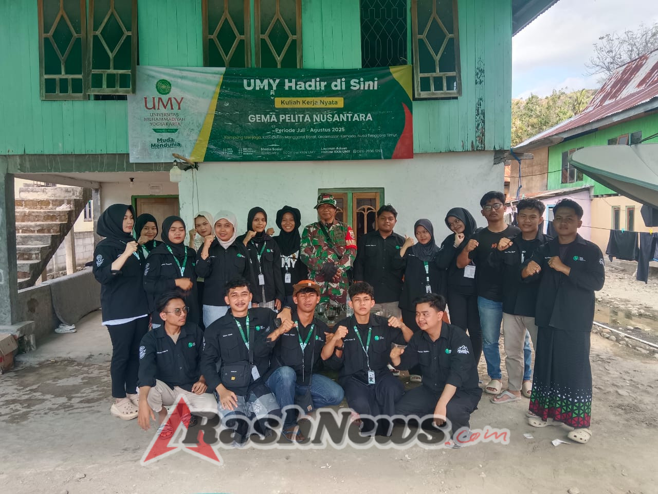 Babinsa Koramil 1612-02/Komodo Hadir di Tengah Mahasiswa KKN, Siap Dampingi Pengabdian untuk Desa dan Bangsa