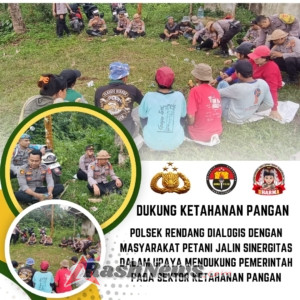 Dukung Program Asta Cita, Kapolsek Rendang Dialogis Dengan Warga Terkait Ketahanan Pangan