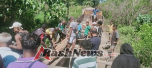 Jembatan Boen Diperbaiki Berkat Karya Bhakti Babinsa