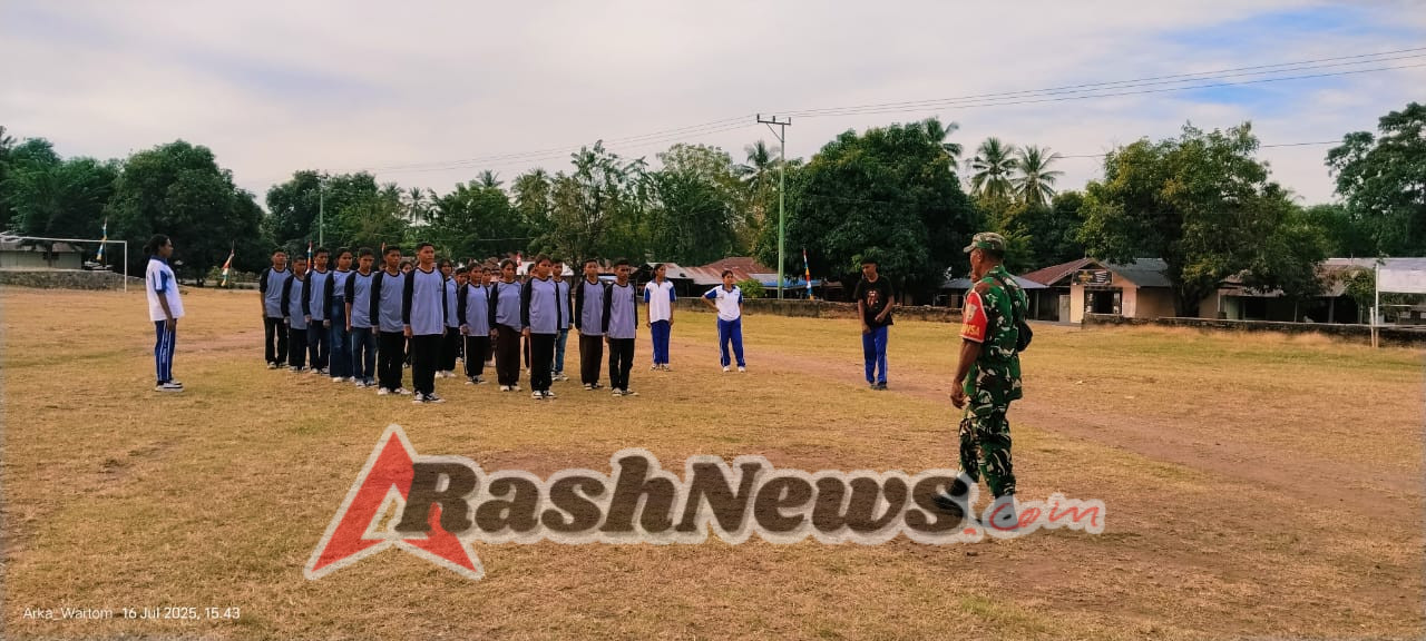 Babinsa TNI AD Turun ke Sekolah, Perkuat Karakter dan Disiplin Siswa di Kecamatan Kota Baru