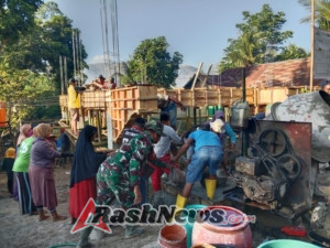 Mushollah Azzikriah Direhab, Babinsa dan Masyarakat Bersinergi Turun Tangan