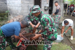 Letkol Kav Rizal Wijaya Kawal Langsung Rehab Rumah Warga Kurang Mampu di Sukawati