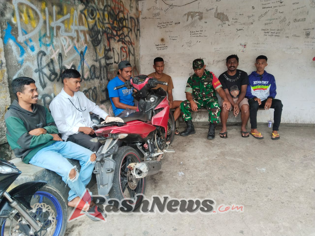 Babinsa Kodim 1602/Ende Aktif Dampingi Komsos dan Monitoring Wilayah Binaan