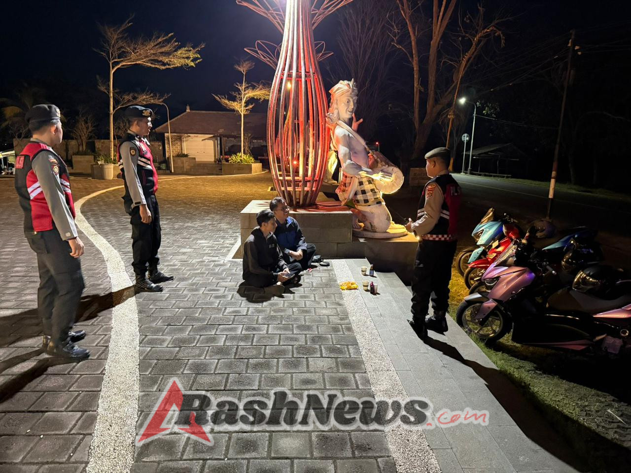 Samapta Polres Klungkung Intensifkan Blue Light Patrol untuk Cegah Gangguan Kamtibmas