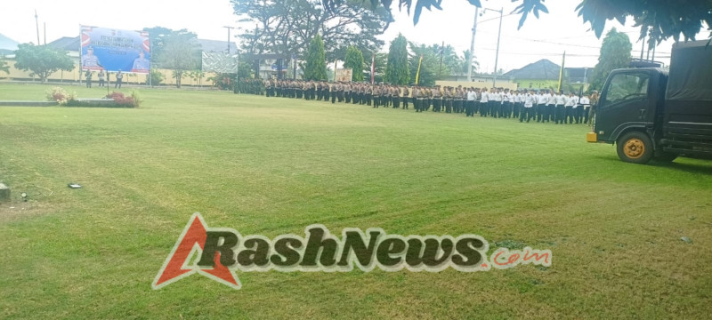 Operasi Patuh Rinjani 2025 Dimulai, Danramil 01/Taliwang Berikan Dukungan di Apel Gelar Pasukan