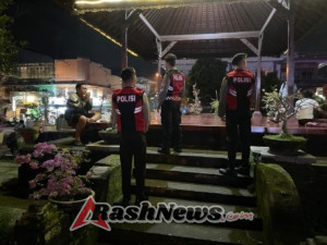 Samapta Polres Klungkung Intensifkan Blue Light Patrol untuk Jaga Kamtibmas di Malam Hari.