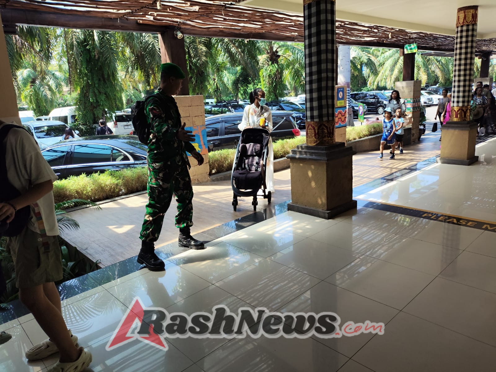 Kodim 1616/Gianyar Kawal Ketat Kunjungan Wisata Ratu Eswatini di Bali Safari & Marine Park