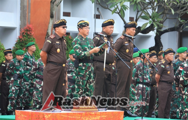 Apel Gabungan Tiga Matra TNI dalam Pengamanan Kejaksaan Tinggi dan Kejaksaan Negeri