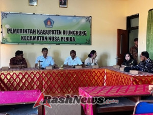 Wujudkan Harmoni, Kapolsubsektor Pelabuhan Sampalan Hadiri Rapat FKUB Di Kantor Camat Nusa Penida
