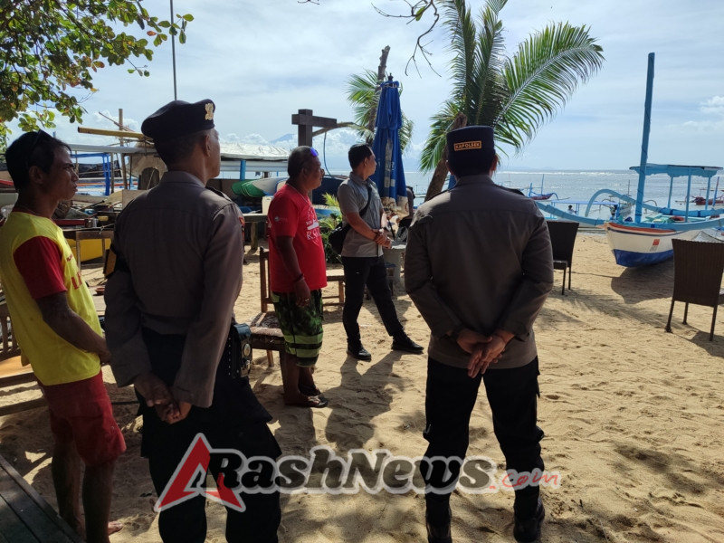 Kapolsek Denpasar Selatan Sambangi Komunitas Pesisir dan Penjaga Pantai di Pantai Segara Sanur