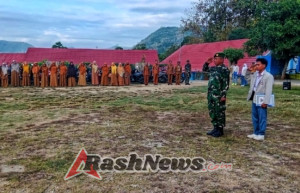 Murid Baru di SMA Monta dan Parado disambut Koramil 1608-07/Monta
