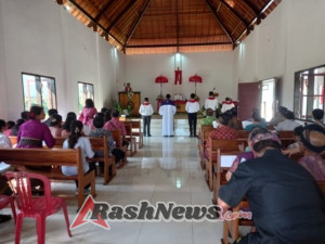 Babinsa kedis Hadiri Pembaptisan dan Peresmian Gedung Gereja GKPB Bukit Zaitun Desa Kedis  Wujud Sinergitas dan Pemeliharaan Kerukunan Umat Beragama