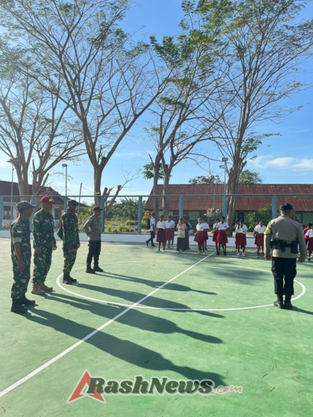 Babinsa Bina Disiplin Siswa Sekolah Rakyat Naibonat