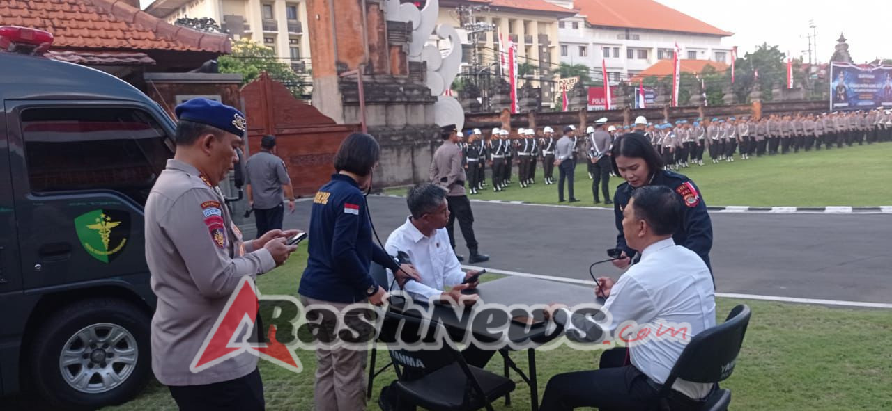 Pemeriksaan Kesehatan Personel Oleh Subsatgas Dokes Polda Bali Dalam Rangka Operasi Patuh Agung 2025