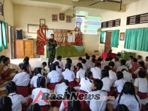 MPLS SMPN 1 Payangan, Babinsa Beri Edukasi Cinta Tanah Air dan Persatuan
