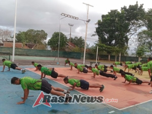 Kodim 1614/Dompu Gelar Olahraga Pagi untuk Tingkatkan Kebugaran dan Disiplin Prajurit
