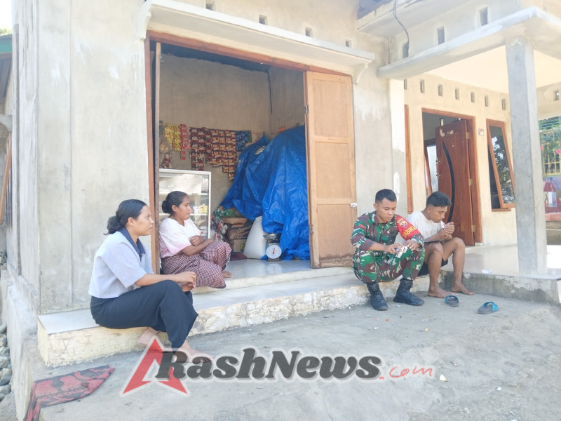 Komsos Humanis Babinsa Pratu Ryan Naga Dorong Kemanunggalan TNI dan Rakyat di Jegharangga