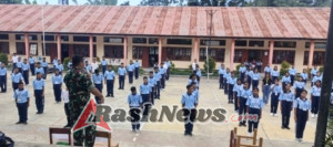 Babinsa Kodim 1602/Ende Dukung Pendidikan Karakter Lewat MPLS di SMK Yos Sudarso