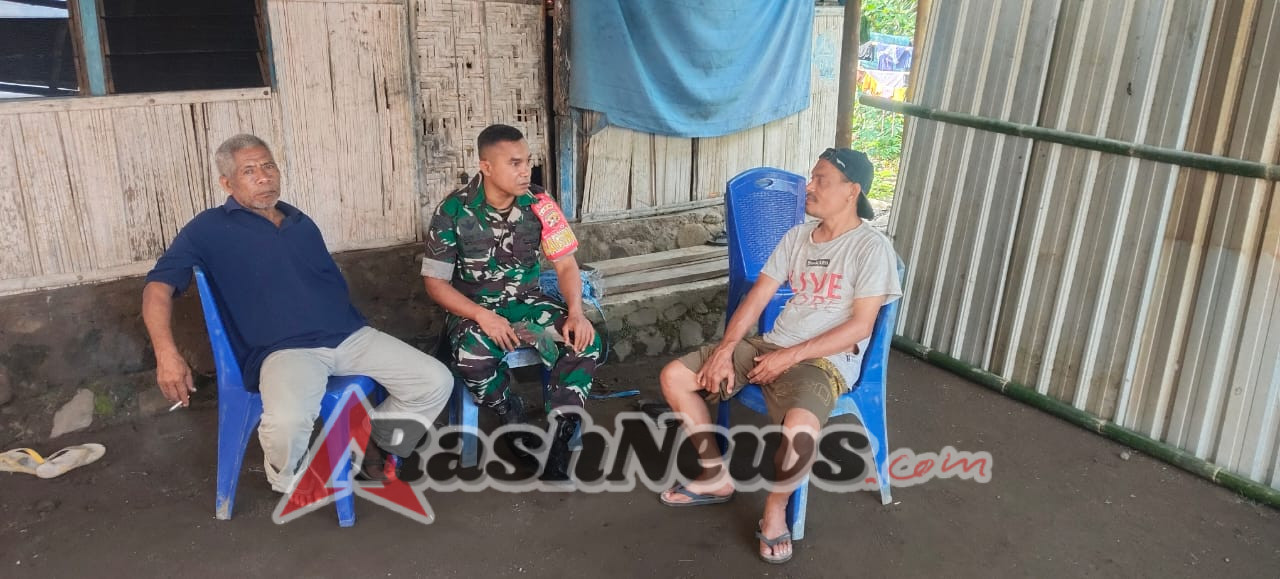 Ciptakan Wilayah Aman dan Kondusif, Babinsa Lakukan Monitoring dan Komunikasi Sosial