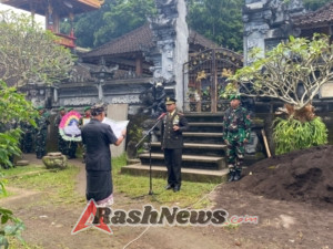 Kodim 1623/Karangasem Laksanakan Upacara Pemakaman Militer untuk Alm. Prada Gede Putu Kurniawan
