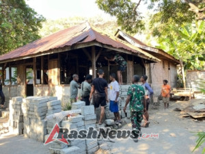 TMMD Kodim 1622/Alor Fokus Penataan Rumah Warga di Kiraman Lewat Program Tambahan