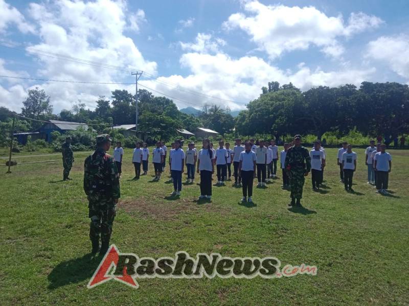 Pengenalan Lingkungan Sekolah, Koramil Satar Mese Hadirkan Materi Disiplin dan Bela Negara