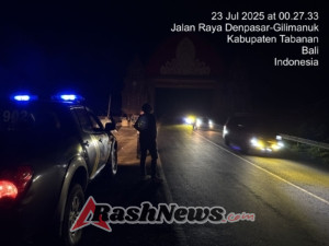 Polsek Selemadeg barat Gelar Patroli Malam Menjelang Dini Hari