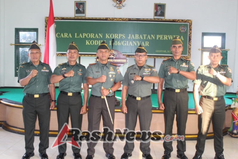 Dandim Gianyar Kukuhkan Jabatan Baru Danramil dan Pasi di Lingkungan Kodim