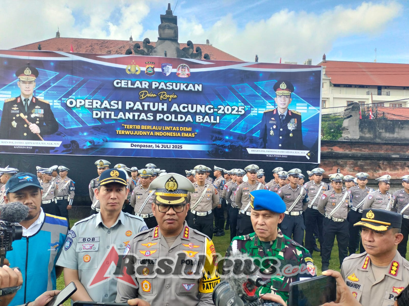 Gelar Ops Patuh Agung-2025 Dirlantas Polda Bali Himbau Masyarakat Selalu Patuhi Peraturan Lalulintas