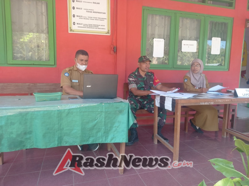 Babinsa Kodim 1602/Ende Jalin Sinergi dengan SDI Ende 12 Bahas Keamanan Sekolah