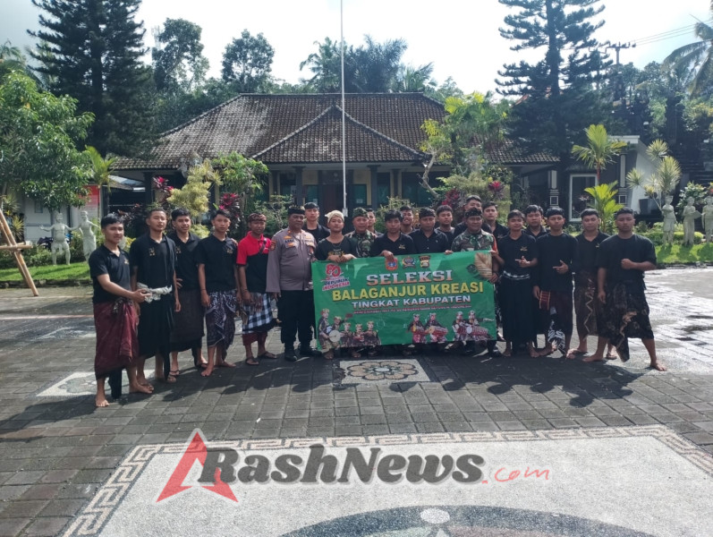 Babinsa 1623-07/Bebandem dukung sekaa baleganjur SMA N 1 Bebandem mengikuti lomba balaganjur kreasi tingkat Kabupaten.