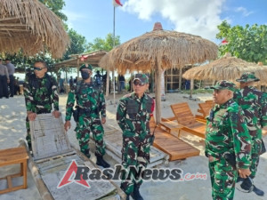 Kodim 1620/Loteng Kerahkan Dua SSK Pasukan Bantu Pengamanan Land Clearing di Pantai Tanjung Aan