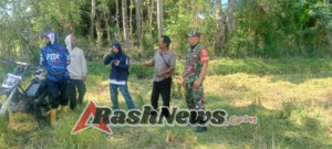 Dukung Swasembada Pangan, Babinsa Lamusung Terjun Langsung Kawal Panen Padi