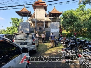 Polsek Selemadeg Barat melaksanakan pengamanan Ibadah Umat Kristen di Gereja Batesda Lalanglinggah