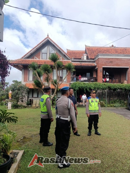 Polsek Baturiti Lakukan Pengamanan Misa Minggu umat Kristen