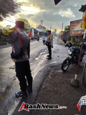 Pos Pagi Atensi Arus Lalu Lintas Di Simpang 4 Pasar Rendang Cegah Gangguan Kamtibmas