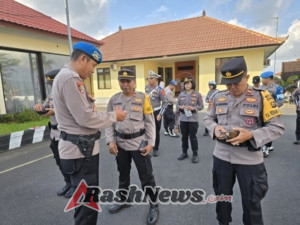 “Mulai digelar Operasi Patuh Agung 2025, Kasi Propam Polres Karangasem Lakukan Gaktibplin