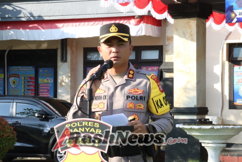 Kapolres Gianyar Pimpin Apel Gelar Pasukan Operasi Patuh Agung 2025: Wujud Sinergi Jaga Kamseltibcarlantas