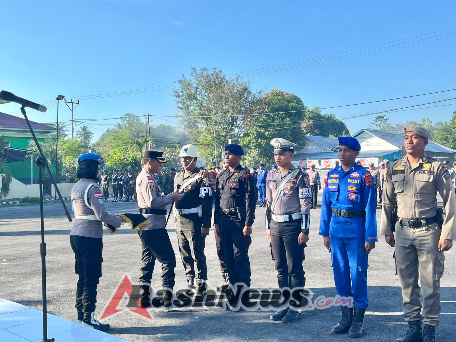 Personel Kodim 1601/Sumba Timur Ikuti Apel Gelar Pasukan Operasi Patuh Turangga 2025