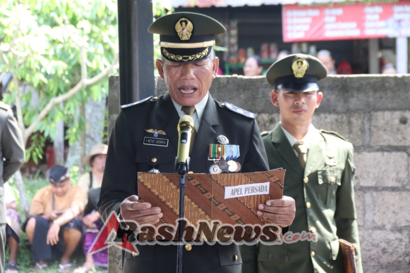 Kasdim Klungkung Laksanakan Upacara Perabuan Militer sebagai Tanda Penghormatan untuk Peltu (Purn) I Wayan Sutha