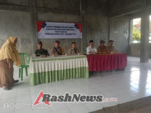. Sinergi Babinsa dan Danpos Koramil  Ropang dalam Rapat Persiapan HUT RI ke-80 Orong Telu