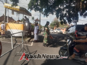 Dikawal Aparat Gabungan, Upacara Keagamaan Di Pura Pasek Jambot Aman Dan Lancar