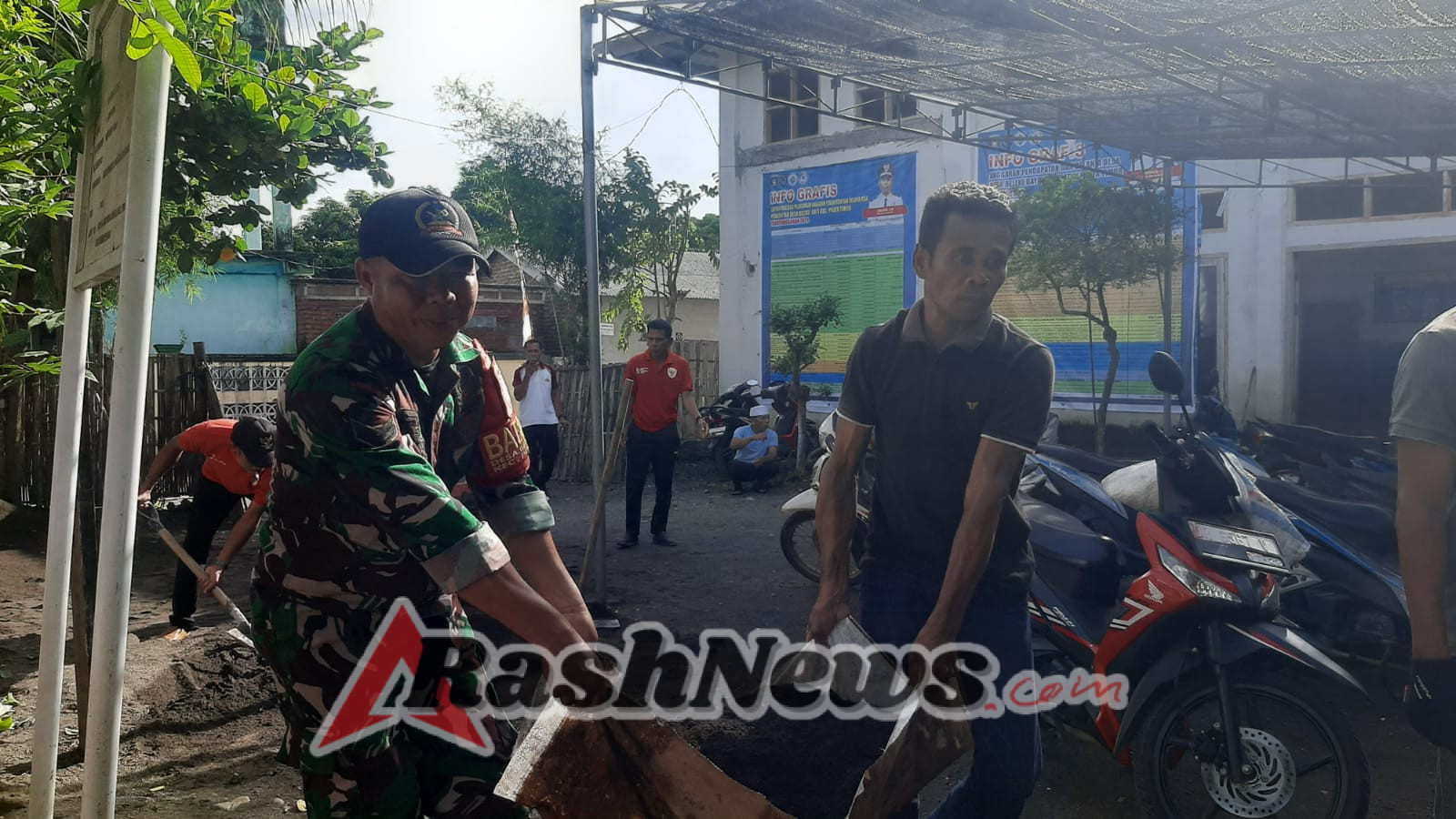 Babinsa dan Perangkat Desa Bersinergi Ajak Warga Bela Lingkungan Bersih di Desa Beleke Daye