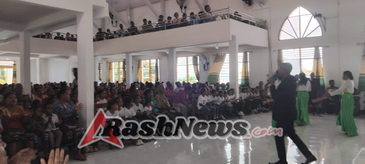 TNI Hadir di Tengah Jemaat, Babinsa Pantau Ibadah 100 Tahun GMIT Limarahing