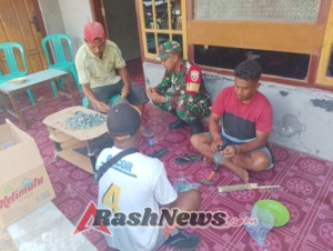 Cuaca Cerah Dukung Monitoring Keamanan Wilayah Binaan Koramil 1602-03 Detusoko