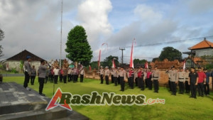 Apel Pagi Polsek Ubud Dirangkaikan dengan Pelepasan Purna Bakti dan Mutasi Anggota