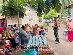 Koramil 01/Ende Aktif Dampingi Pemeriksaan Ibu Hamil dan Balita di Desa Binaan