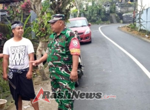 Bentuk Kepedulian Terhadap Keamanan Wilayah Binaan, Sertu Nengah Yadnya Laksanakan  Komsos